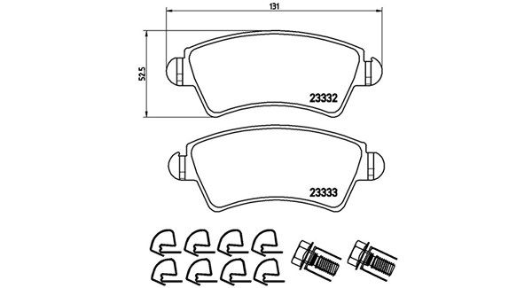 MAGNETI MARELLI stabdžių trinkelių rinkinys, diskinis stabdys 363700461067